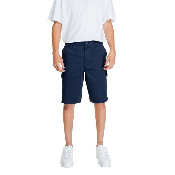 Armani Exchange Blue Cotton Bermuda Men's Shorts